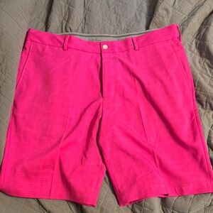 Walter Hagen Flat Front Pink Shorts for Casual Wear